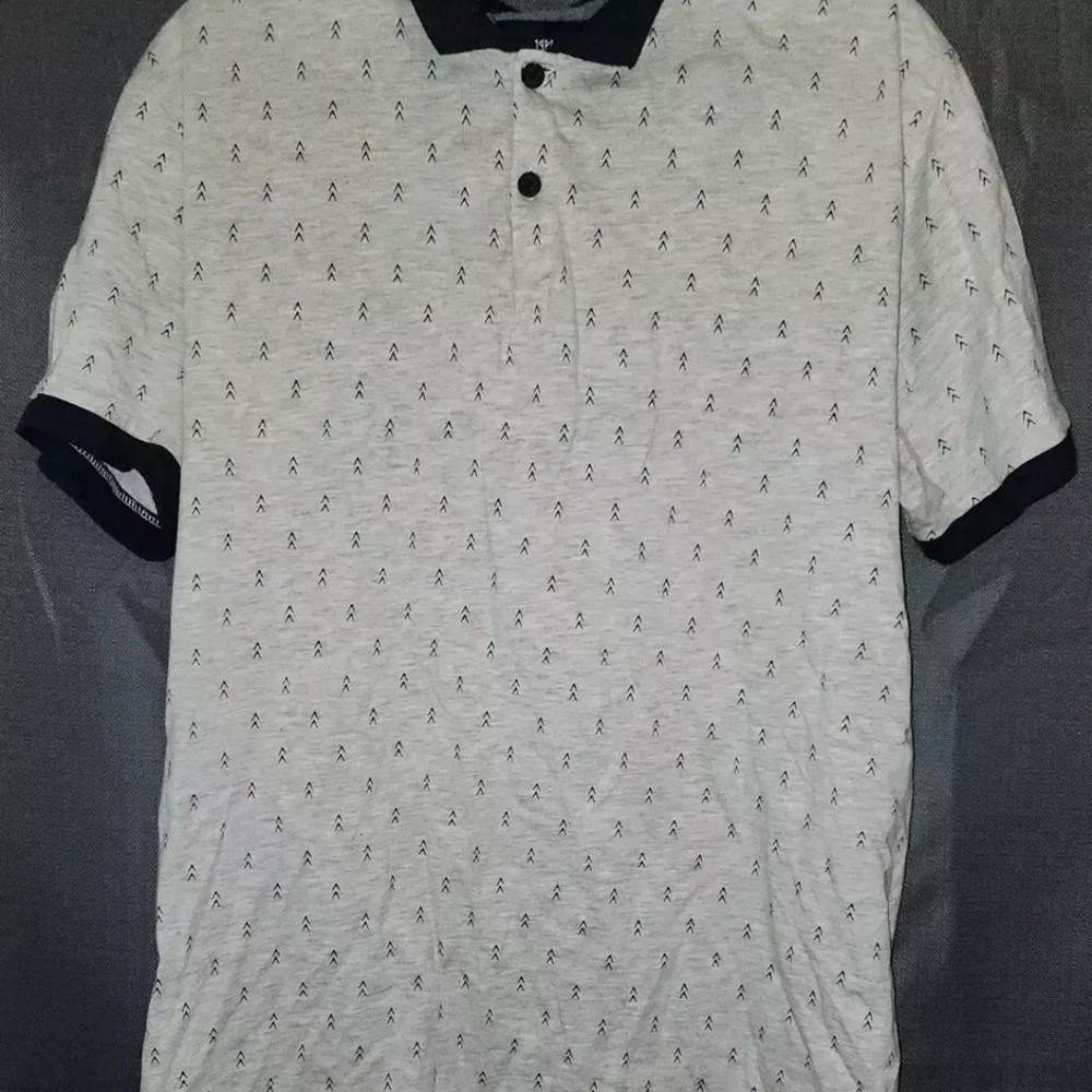 Cotton On Classic White Polo with Black Trim